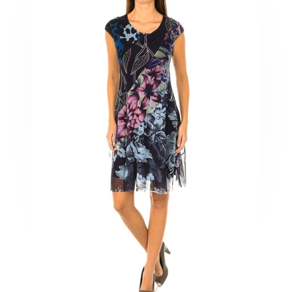 Desigual Women's Dress Cleveland with colour motives XL ptp17 - Picture 2 of 10
